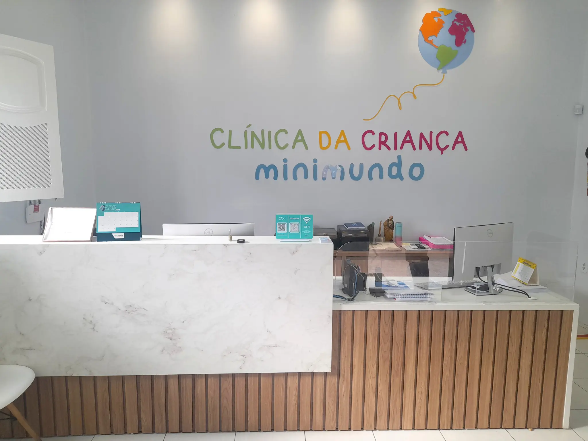 Recepção da Clínica da Criança Minimundo em Floriano - PI